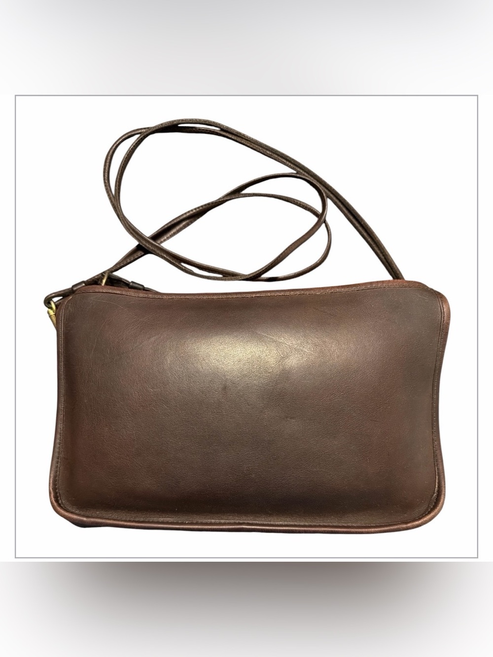 Vintage 70s COACH  Brown Leather Shoulder Bag New York  City